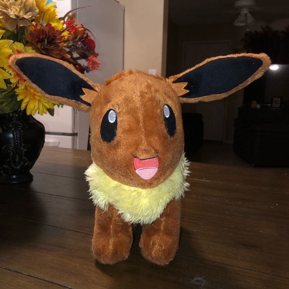 Eevee from the Pokémon collection.
By Build-A-Bear